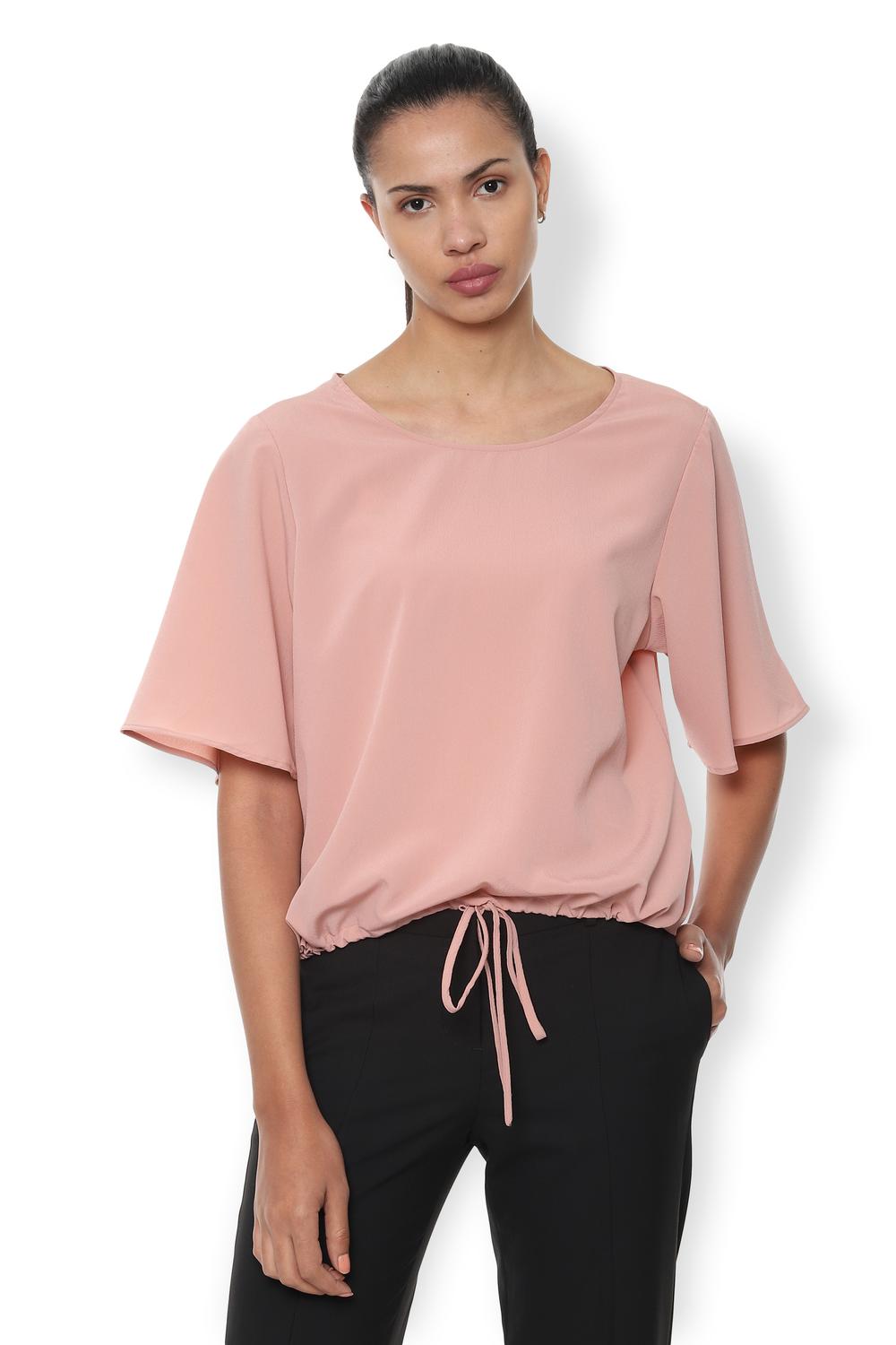 

Van Heusen Women Solid Regular top - Peach