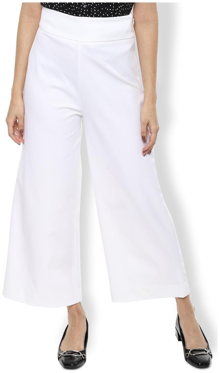

Van Heusen Women White Regular fit Cullotes