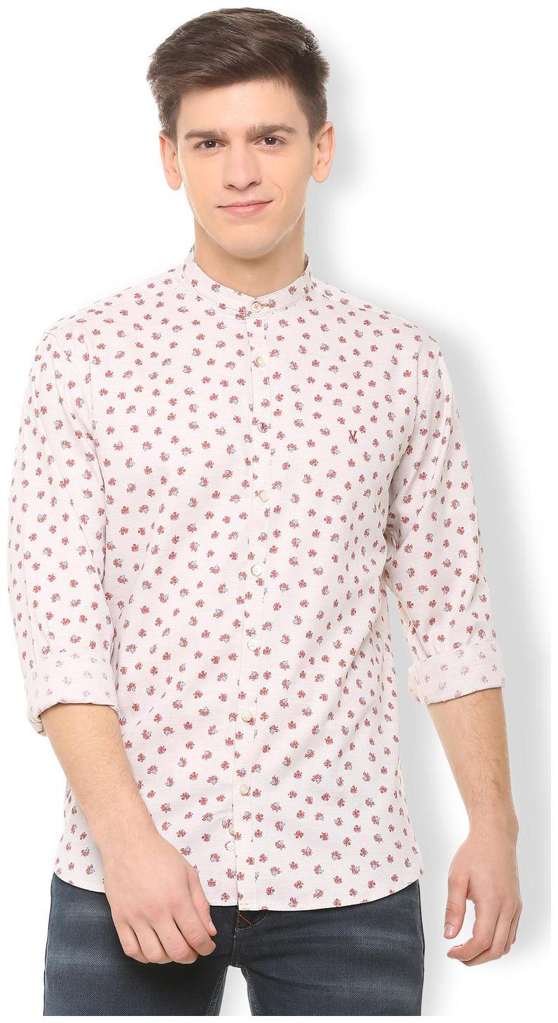 

Van Heusen Men Pink Printed Slim Fit Casual Shirt