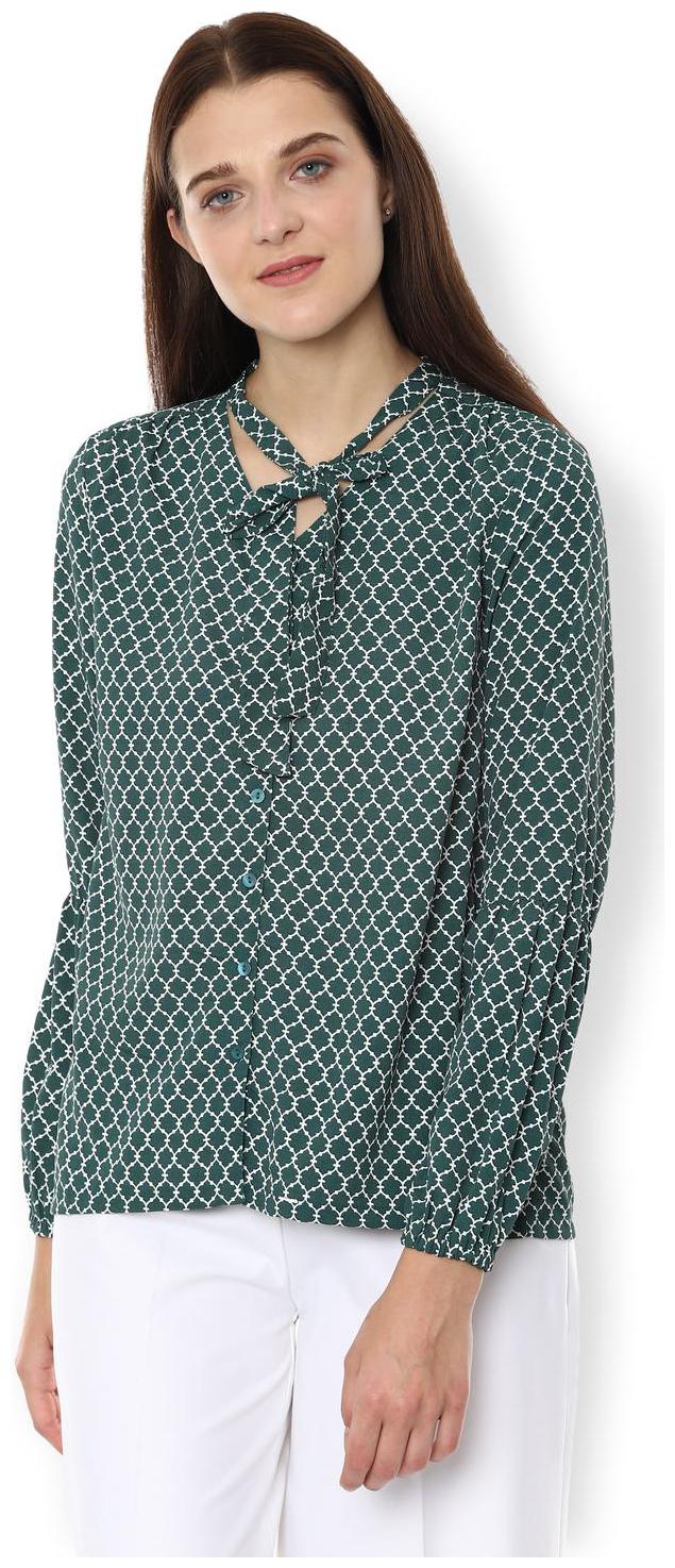 

Van Heusen Women Printed Regular top - Green