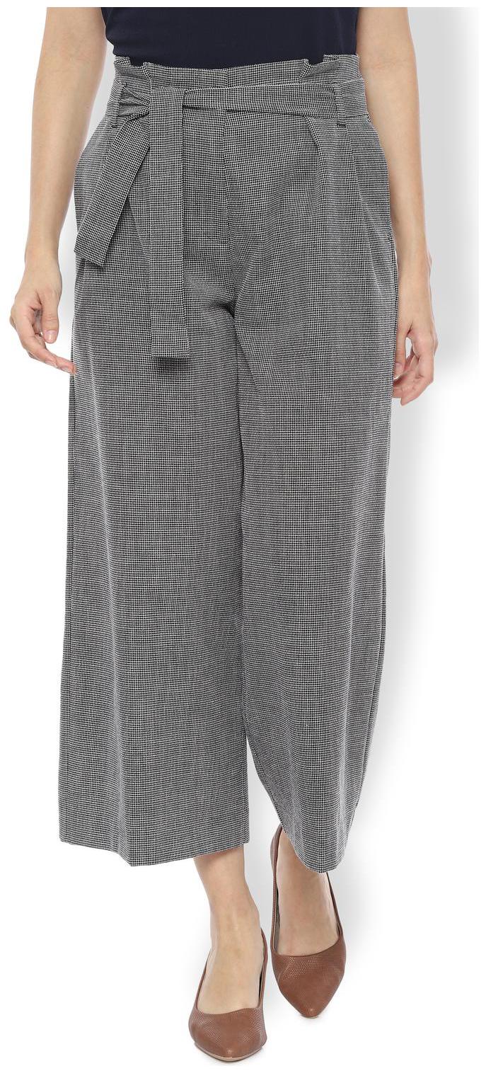 

Van Heusen Women Black Regular fit Regular trousers