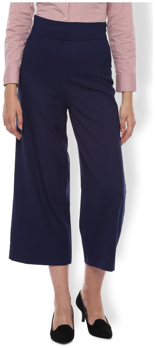 

Van Heusen Women Blue Regular fit Regular trousers
