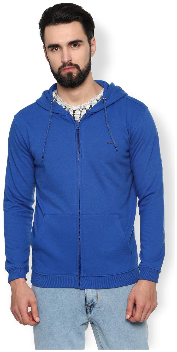 

Van Heusen Poly Cotton Men Hoodie Blue