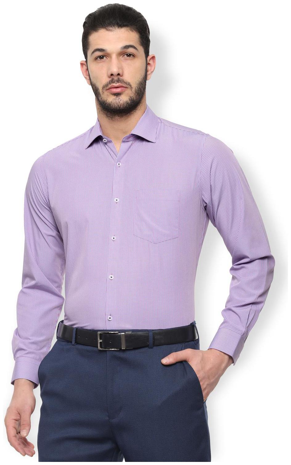 

Van Heusen Men Regular fit Formal Shirt - Purple