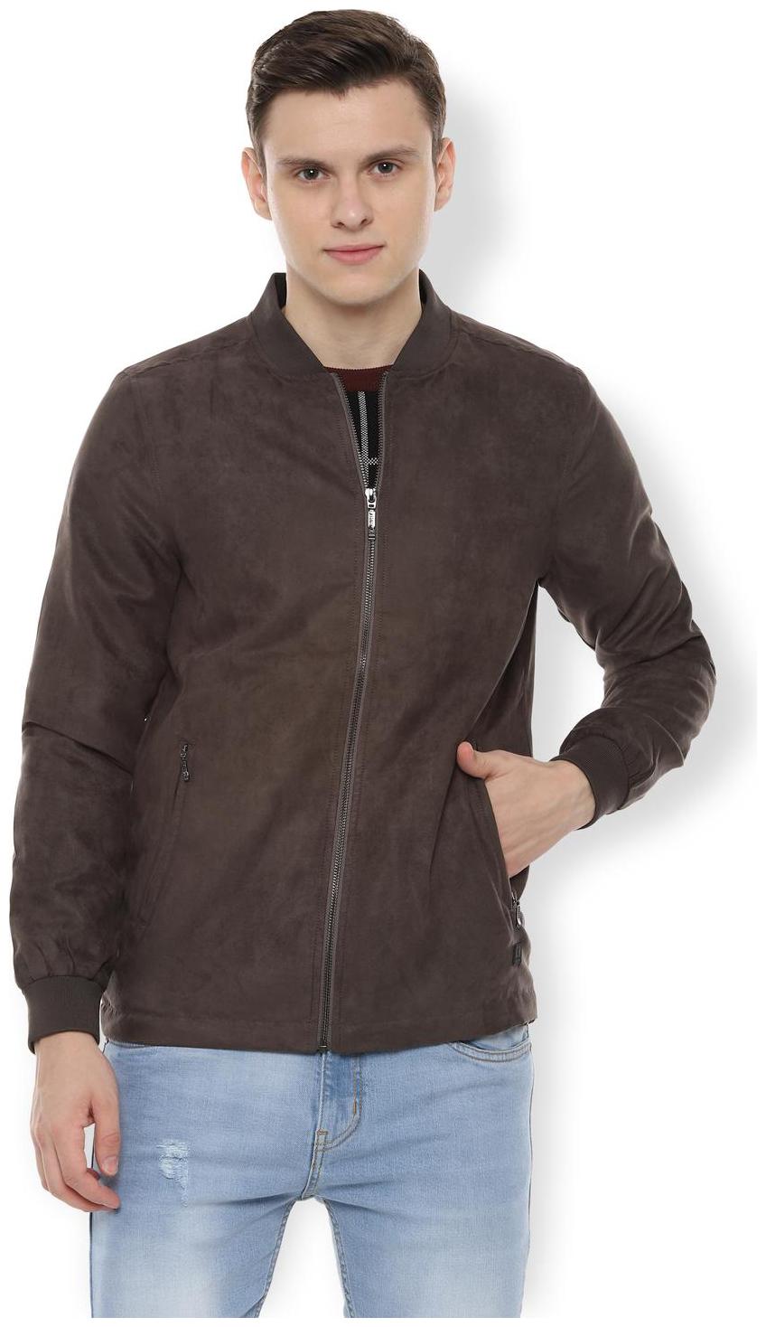 

Van Heusen Polyester Men Brown Bomber Jacket