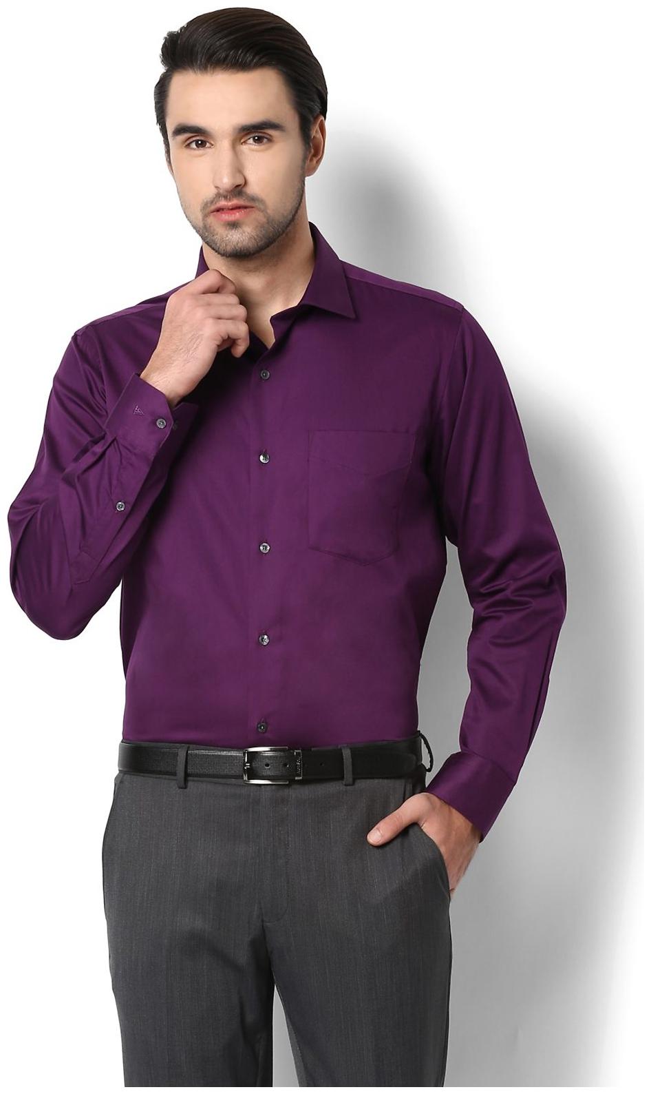 

Van Heusen Men Regular fit Formal Shirt - Purple