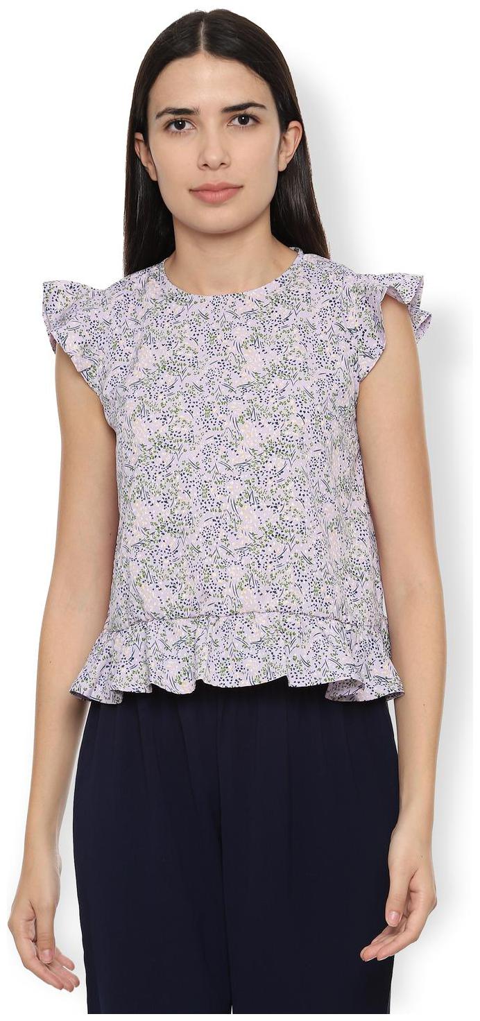 

Van Heusen Women Printed Regular top - Purple