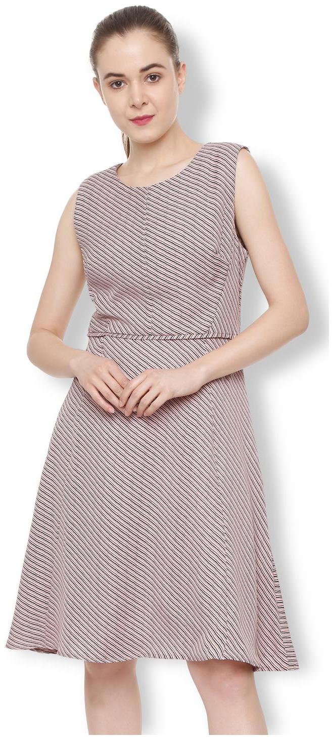 

Van Heusen Pink Printed A-line dress
