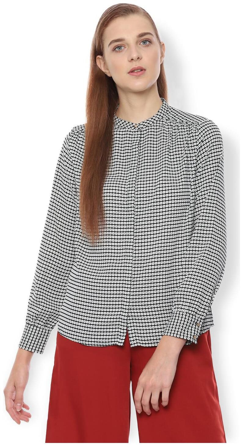

Van Heusen Women Printed Shirt style - Black