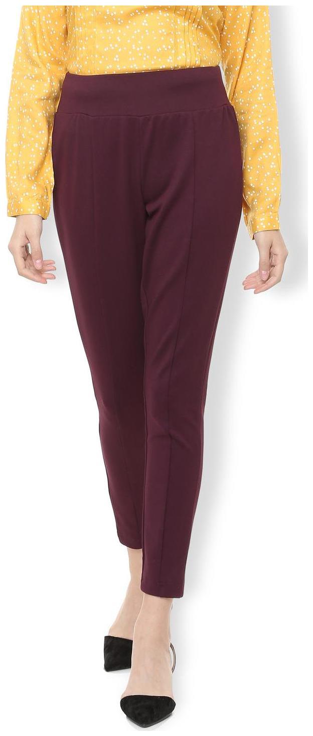 

Van Heusen Women Purple Regular fit Regular trousers