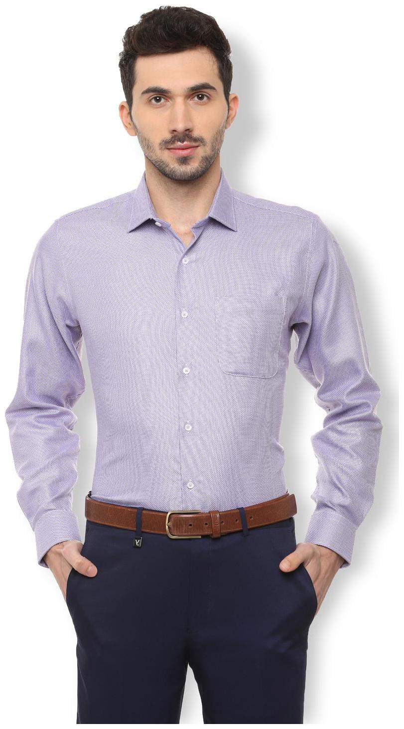 

Van Heusen Men Purple Weaved Regular Fit Casual Shirt