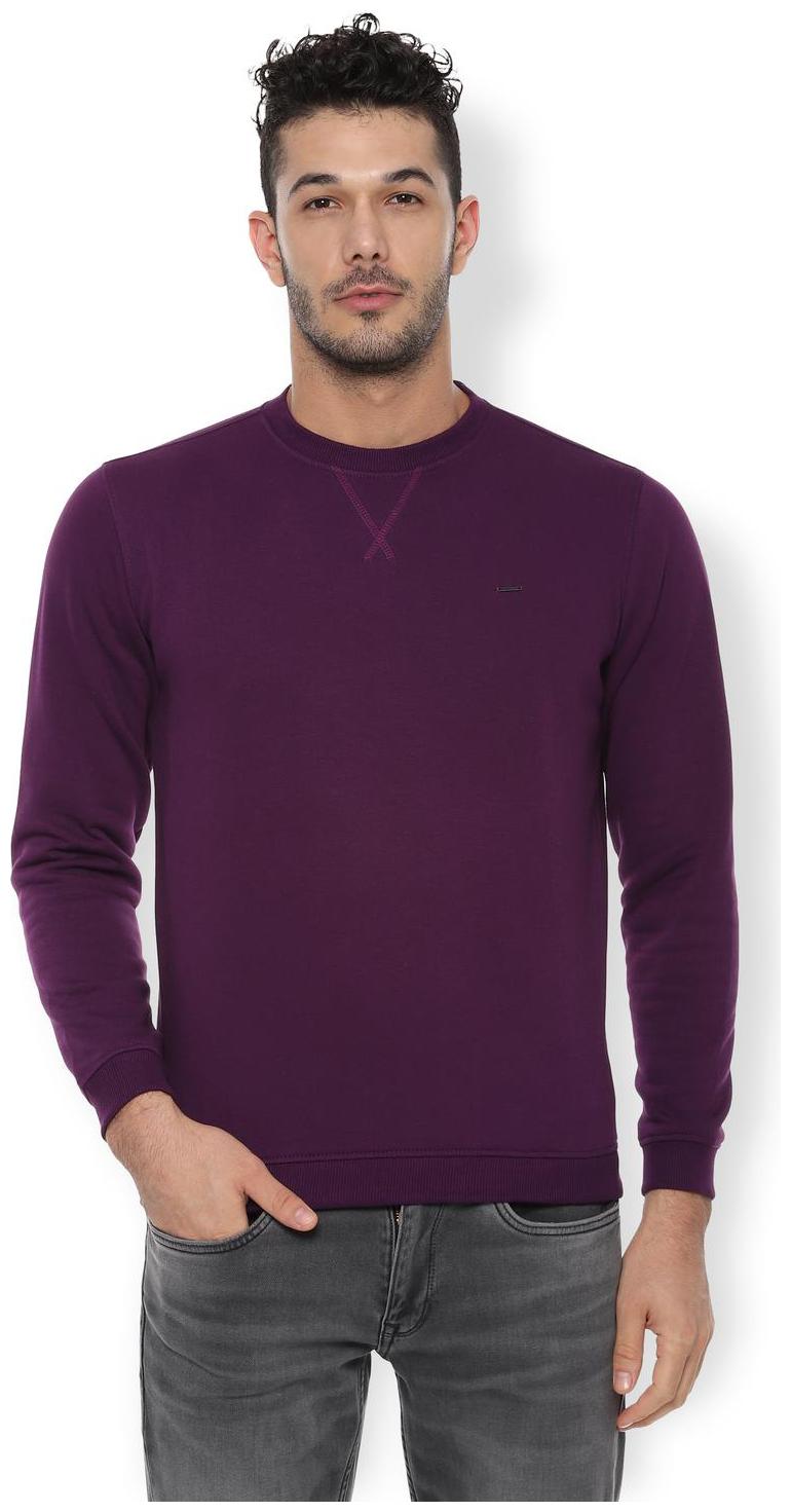 

Van Heusen Men Purple Round neck Sweatshirt