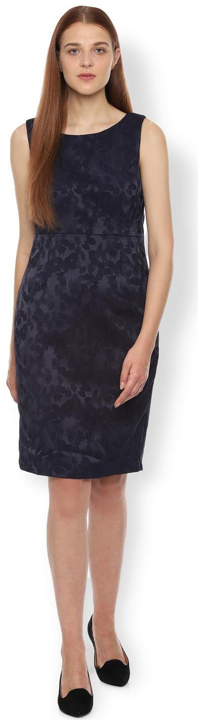 

Van Heusen Navy Printed Bodycon dress