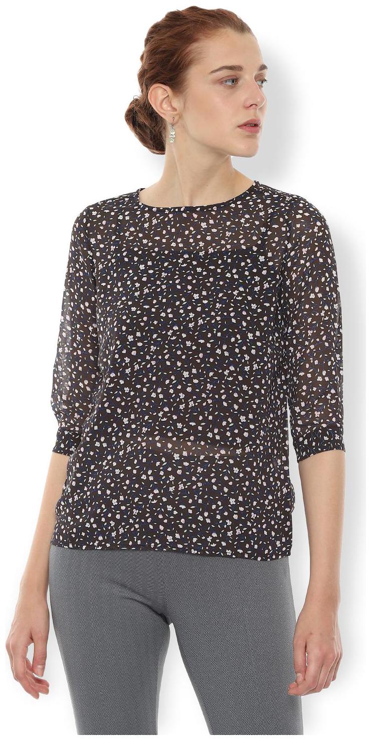 

Van Heusen Women Printed Regular top - Brown
