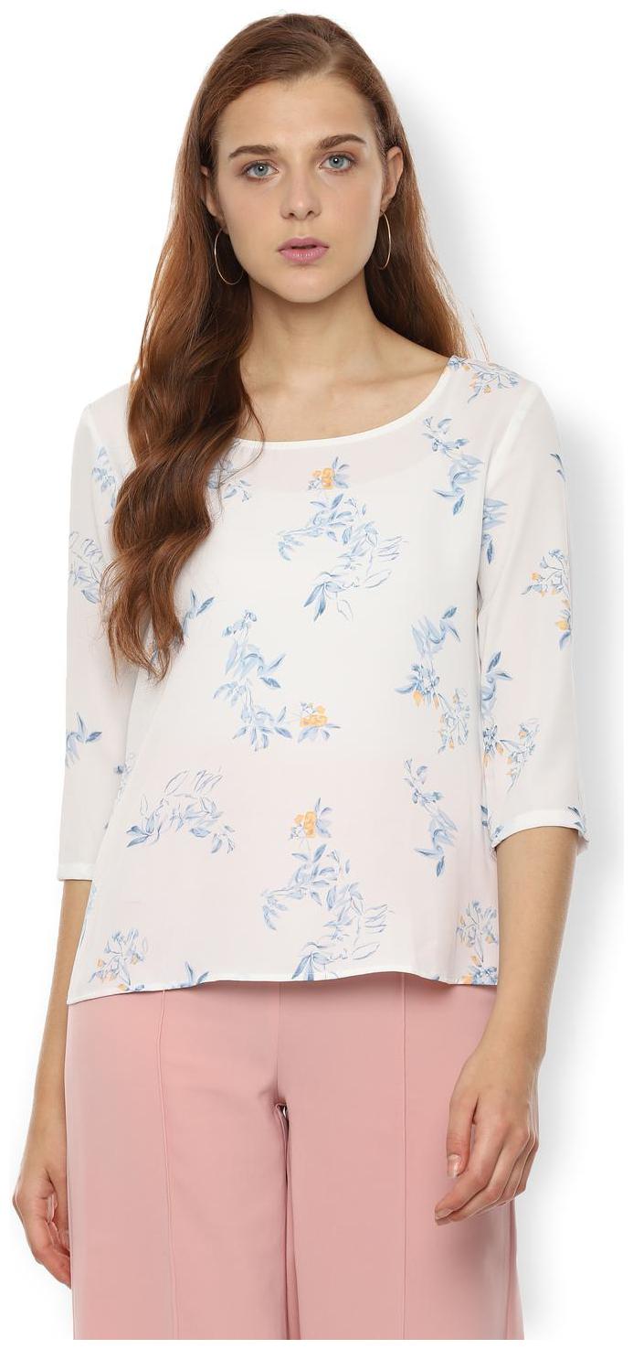 

Van Heusen Women Printed Regular top - White