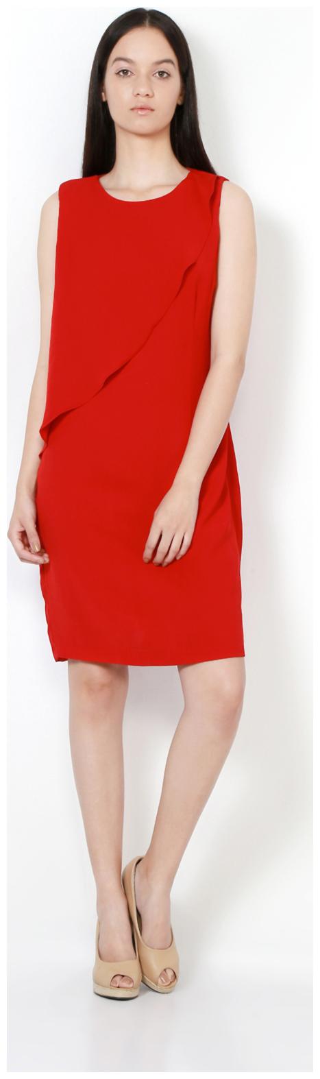 

Van Heusen Red Solid Bodycon dress