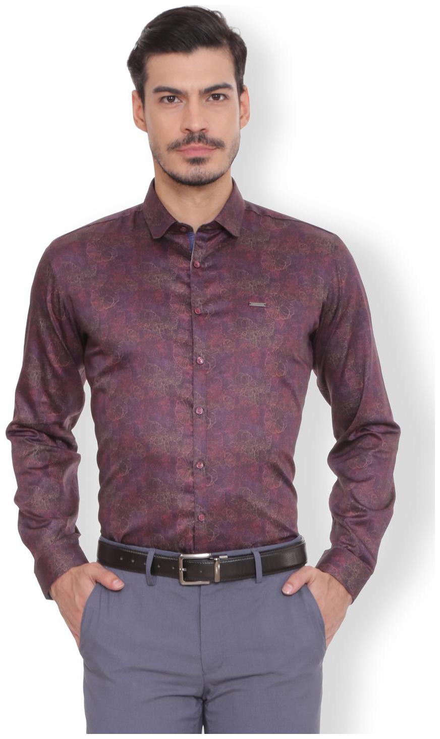 

Van Heusen Men Slim fit Formal Shirt - Purple