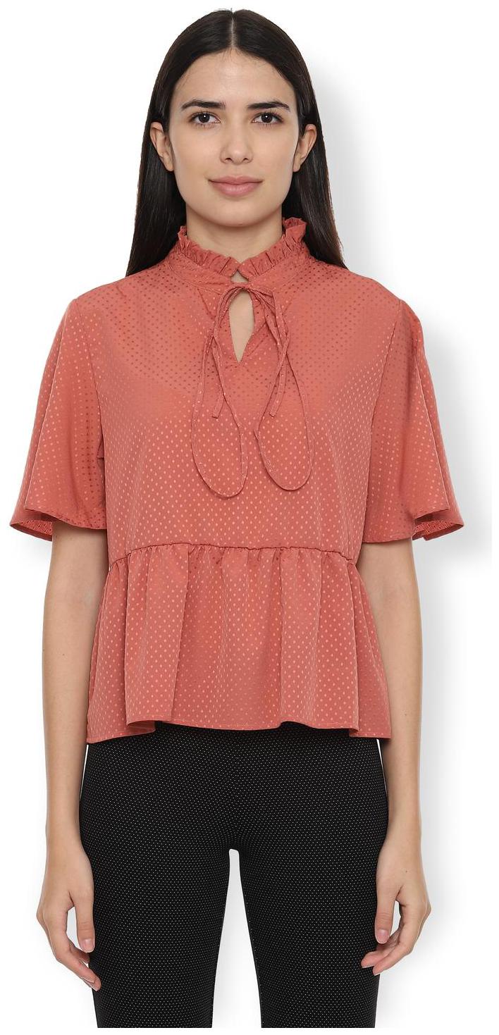 

Van Heusen Women Printed Regular top - Orange