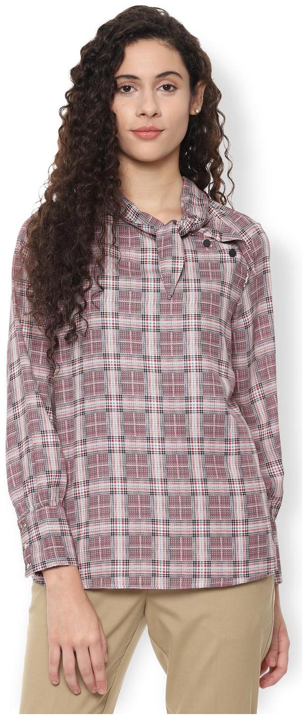 

Van Heusen Women Printed Regular top - Brown