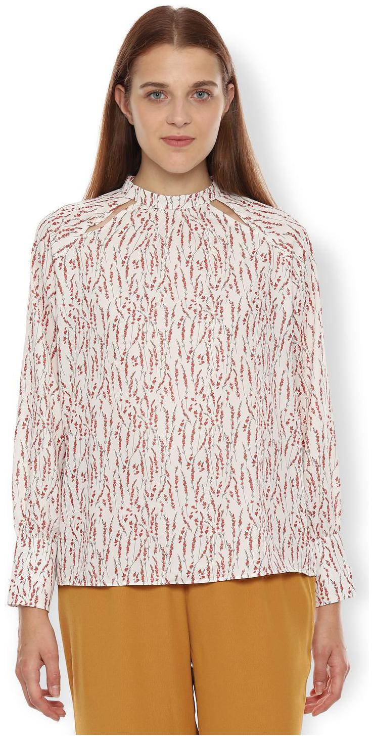 

Van Heusen Women Printed Regular top - Cream