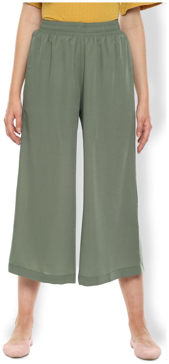 

Van Heusen Women Green Regular fit Cullotes