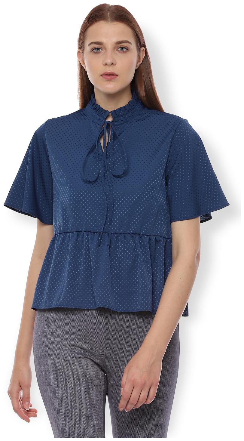

Van Heusen Women Printed Regular top - Blue