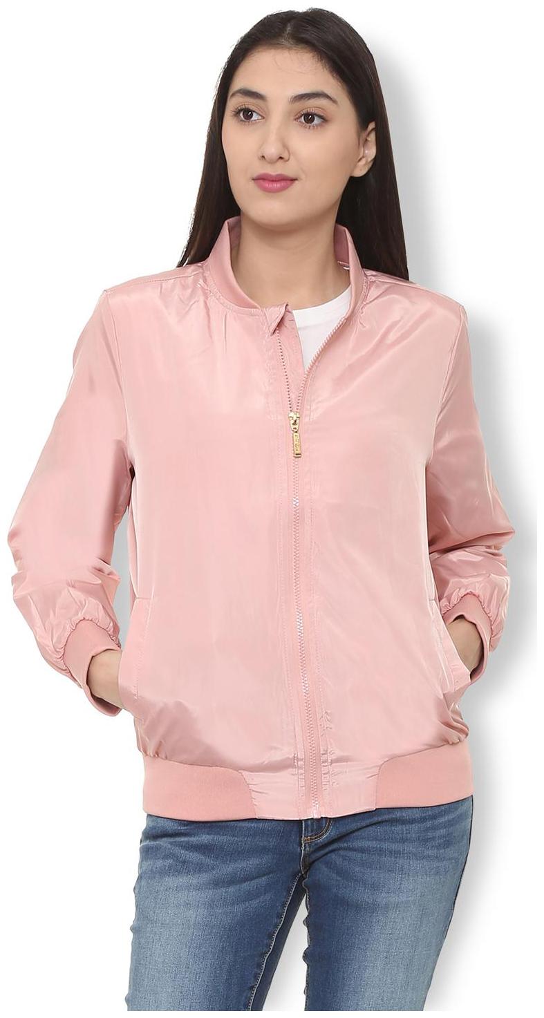 

Van Heusen Women Solid Regular Jacket - Pink