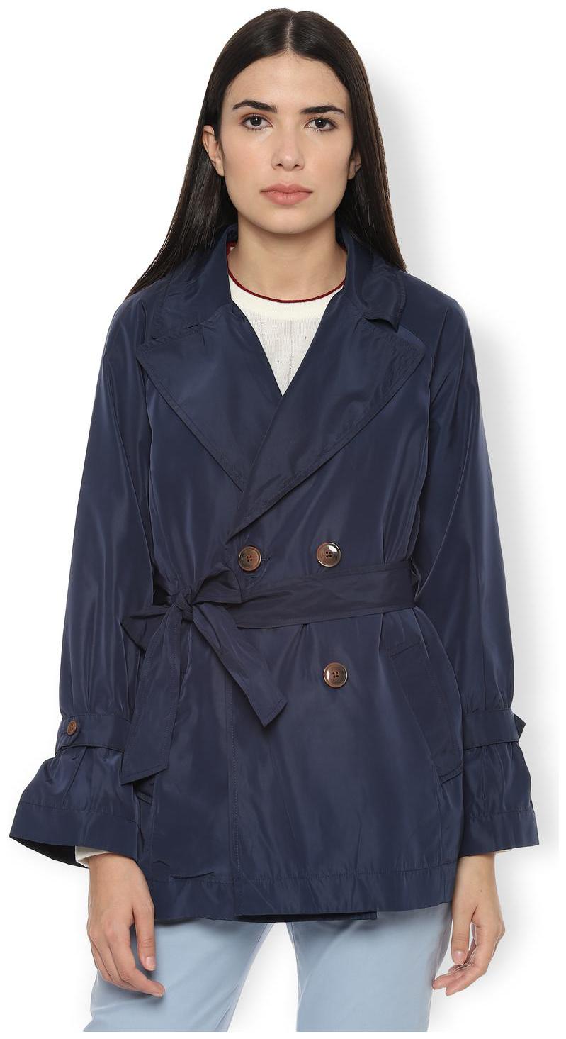 

Van Heusen Women Solid Regular Jacket - Navy