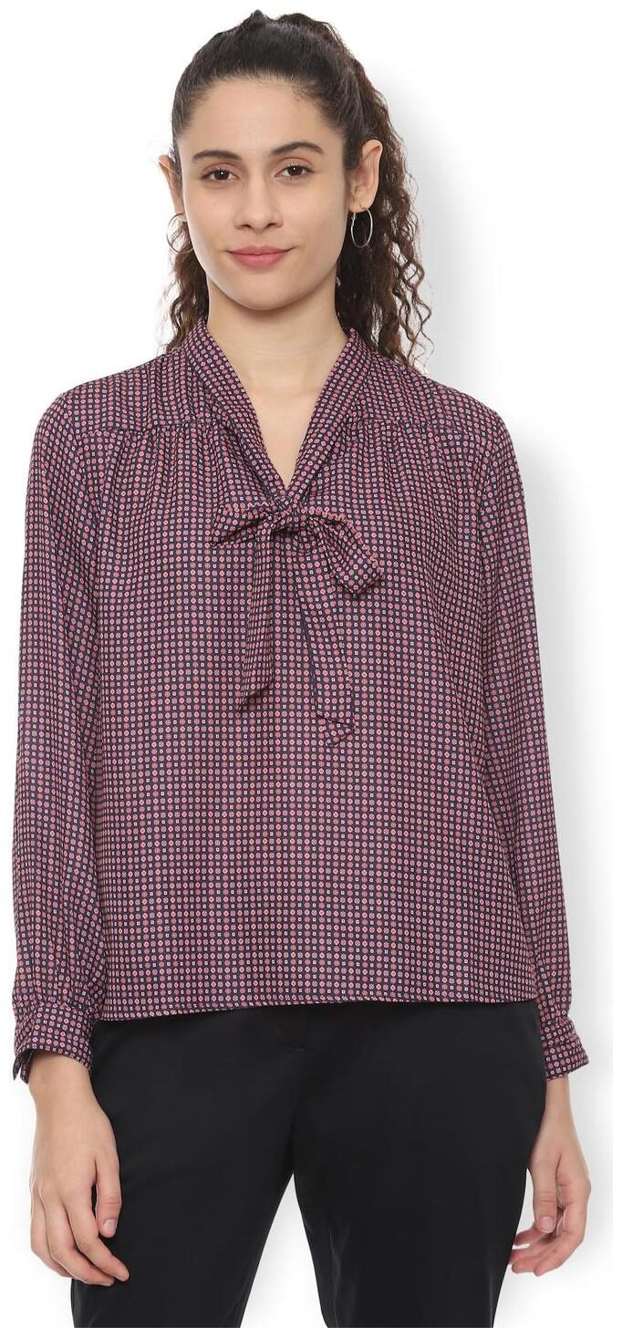 

Van Heusen Women Printed Regular top - Blue