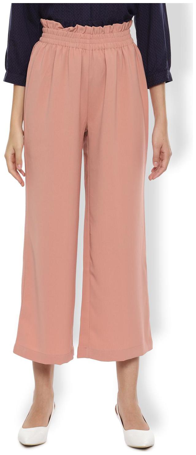 

Van Heusen Women Peach Regular fit Regular trousers