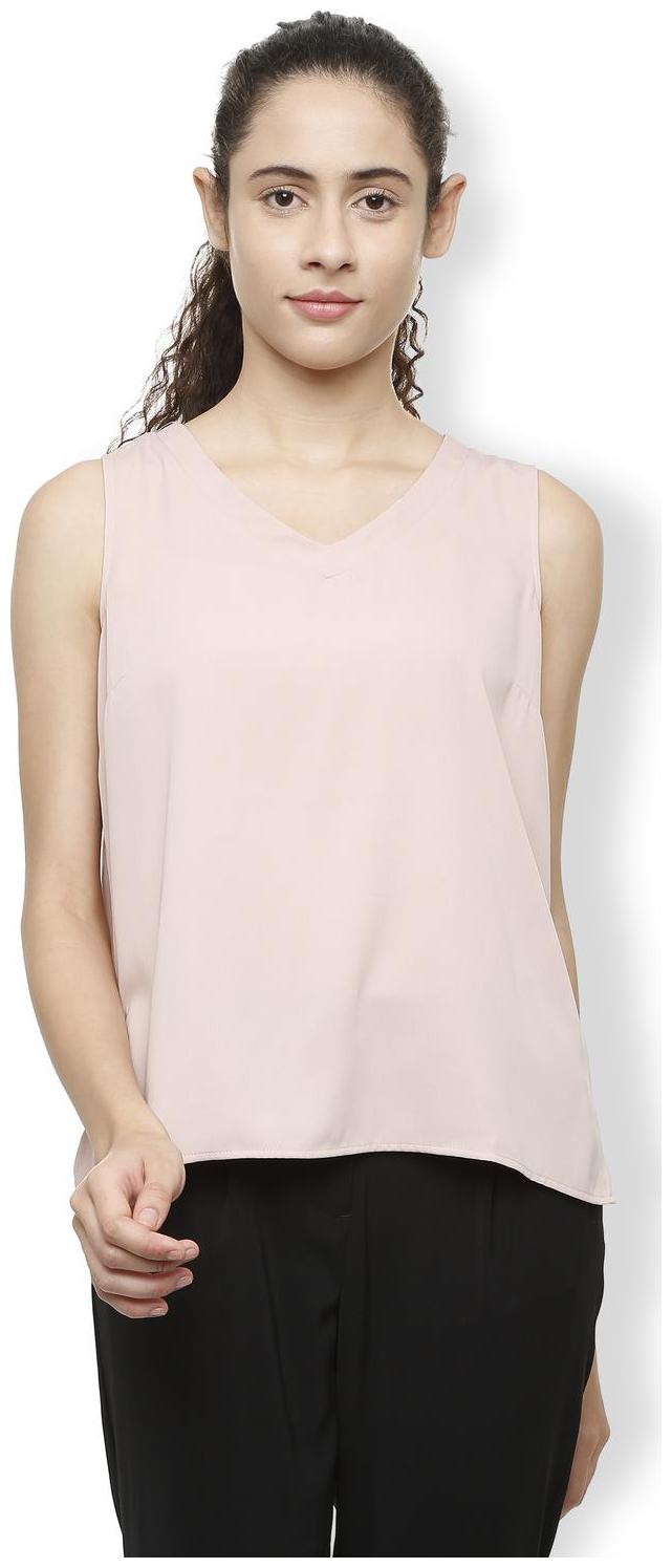 

Van Heusen Women Solid Regular top - Pink