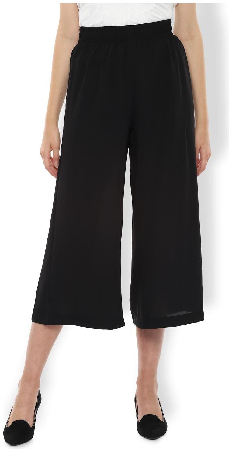 

Van Heusen Women Black Regular fit Regular trousers