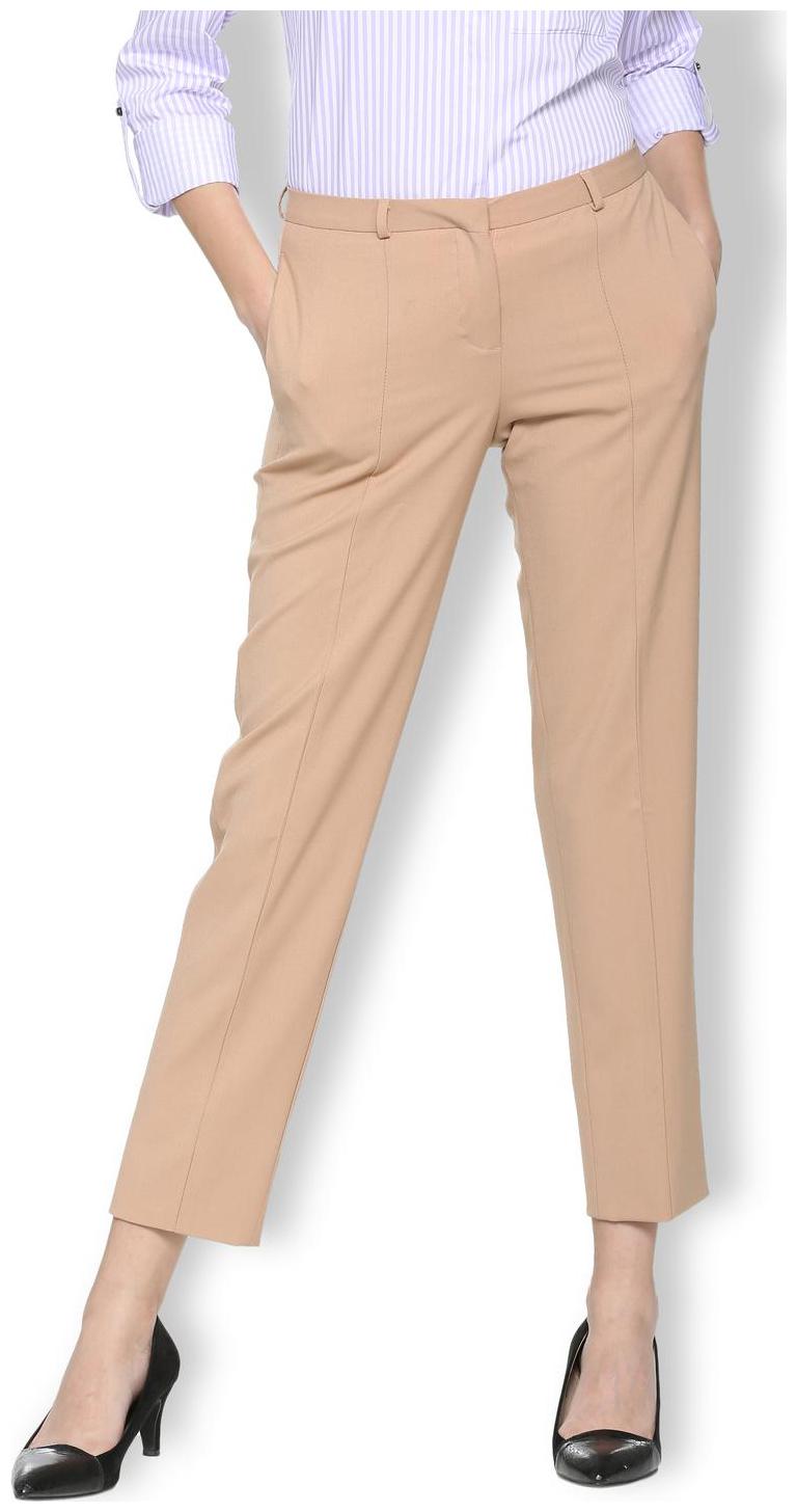 

Van Heusen Women Beige Regular fit Regular trousers
