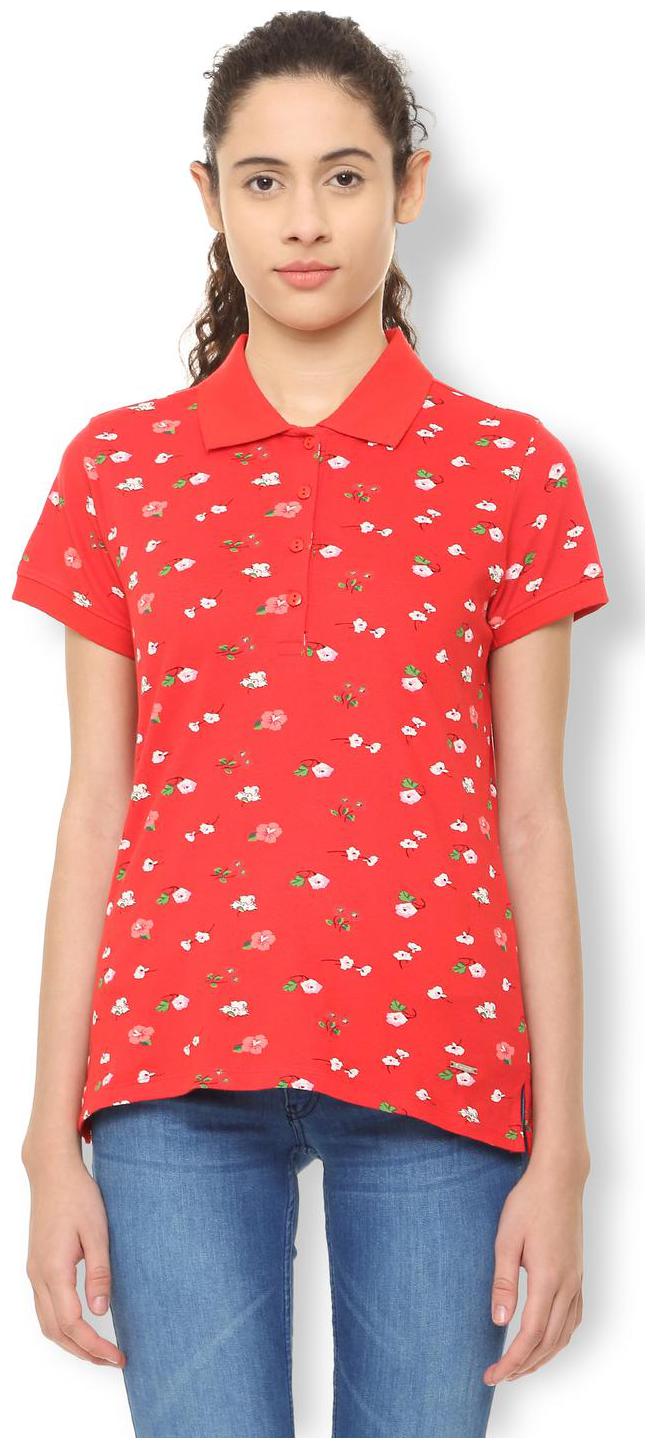 

Van Heusen Women Printed Regular top - Red