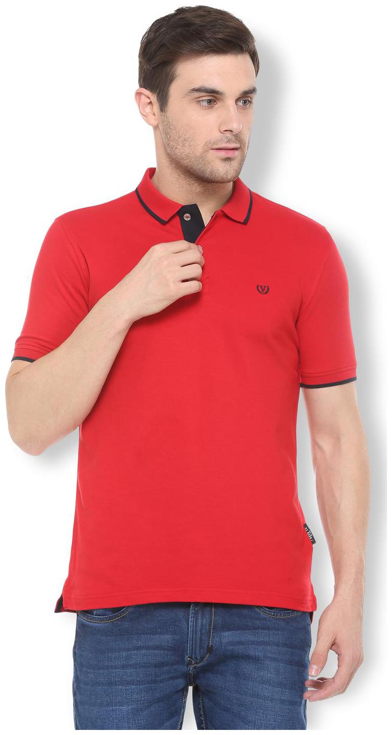 

Van Heusen Men Red Regular fit Cotton Polo collar T-Shirt - Pack Of 1