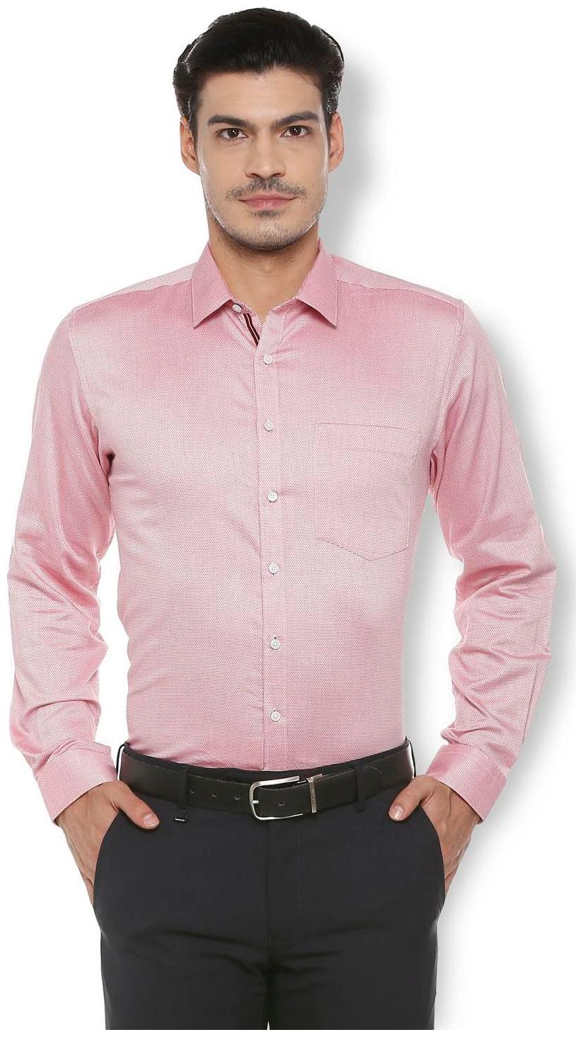 

Van Heusen Men Regular fit Formal Shirt - Red