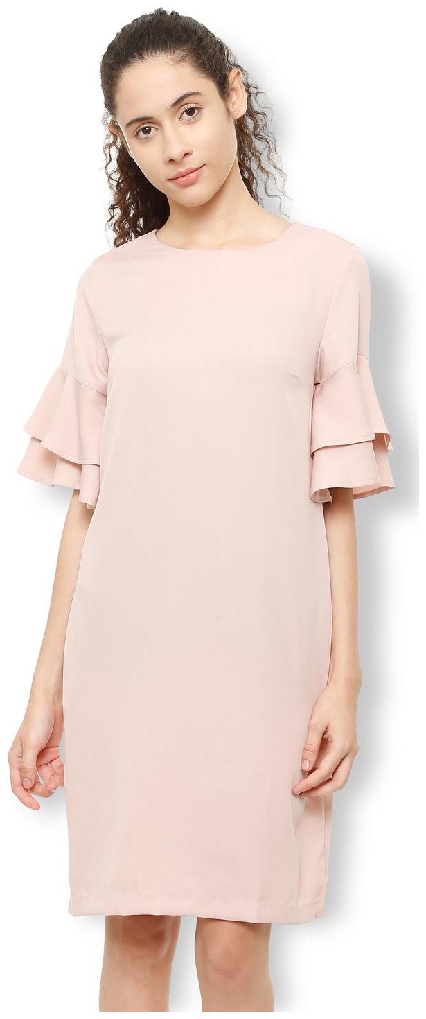 

Van Heusen Pink Solid A-line dress