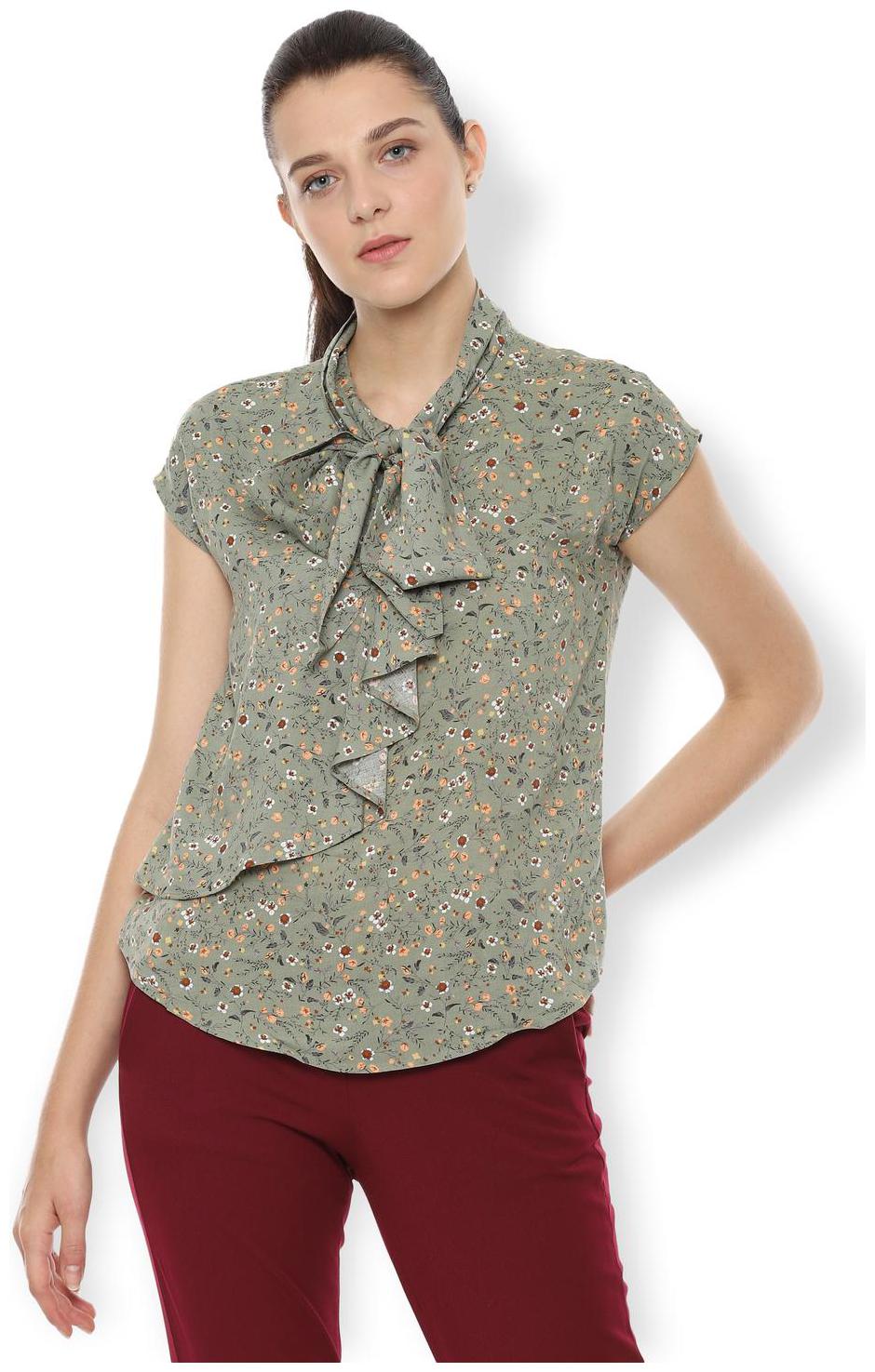 

Van Heusen Women Printed Regular top - Green