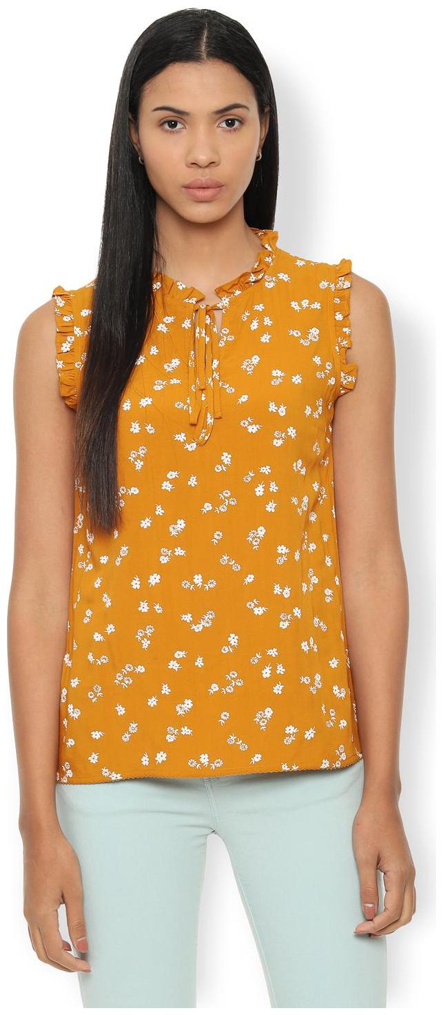 

Van Heusen Women Floral Regular top - Yellow