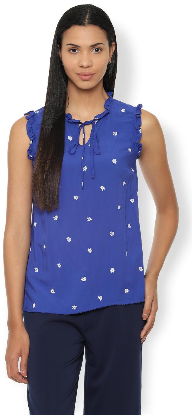 

Van Heusen Women Floral Regular top - Blue