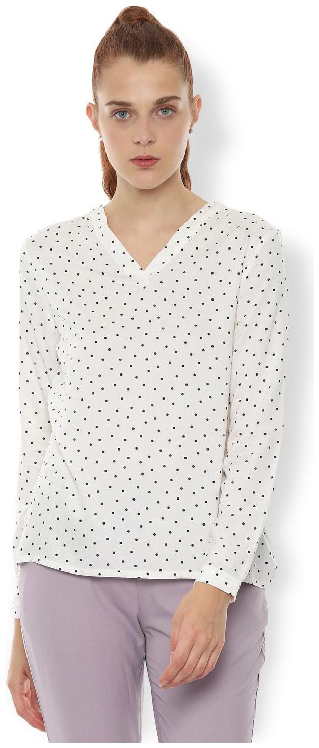 

Van Heusen Women Printed Regular top - White