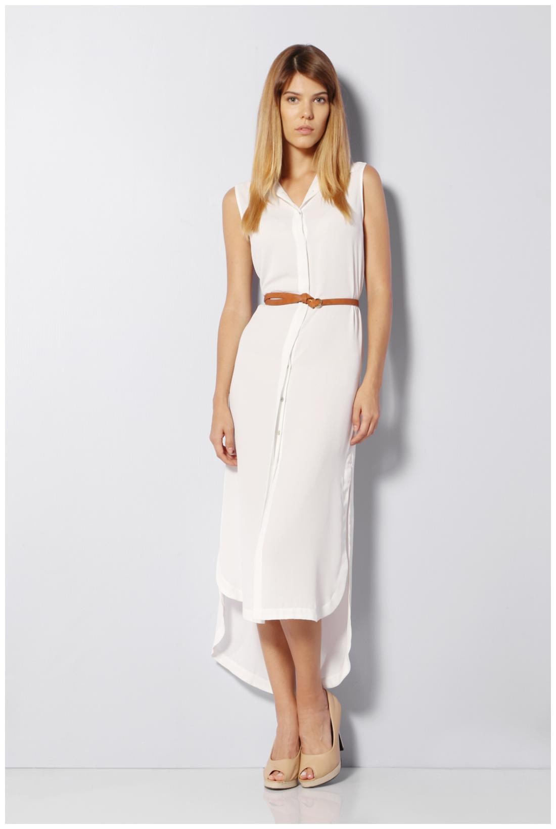

Van Heusen White Striped Bodycon dress