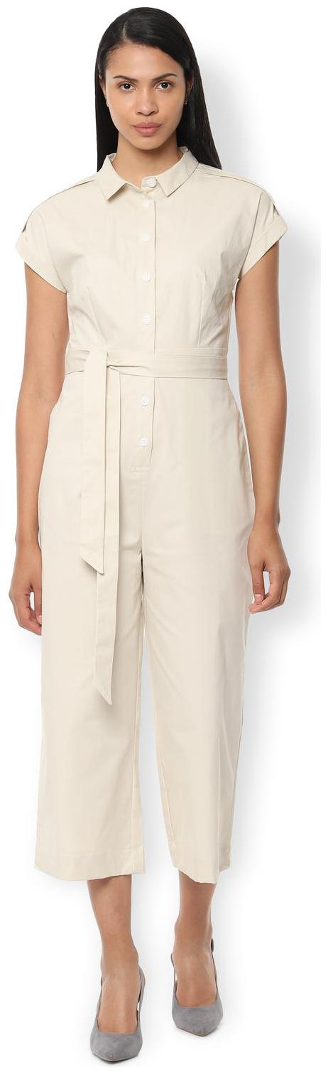 

Van Heusen Solid Jumpsuit - Cream