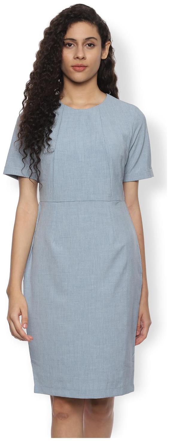 

Van Heusen Grey Solid Bodycon dress