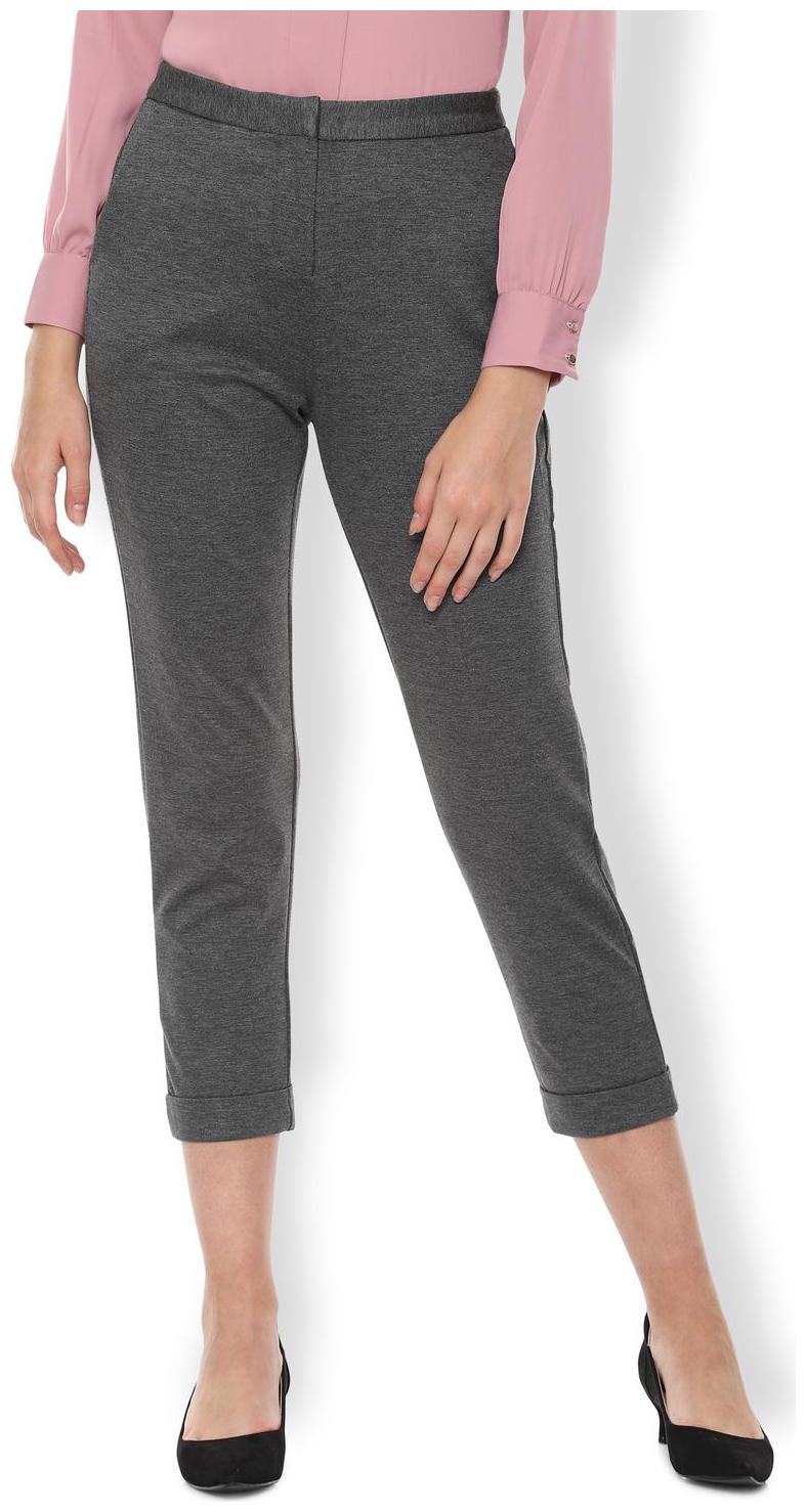 

Van Heusen Women Grey Regular fit Regular trousers