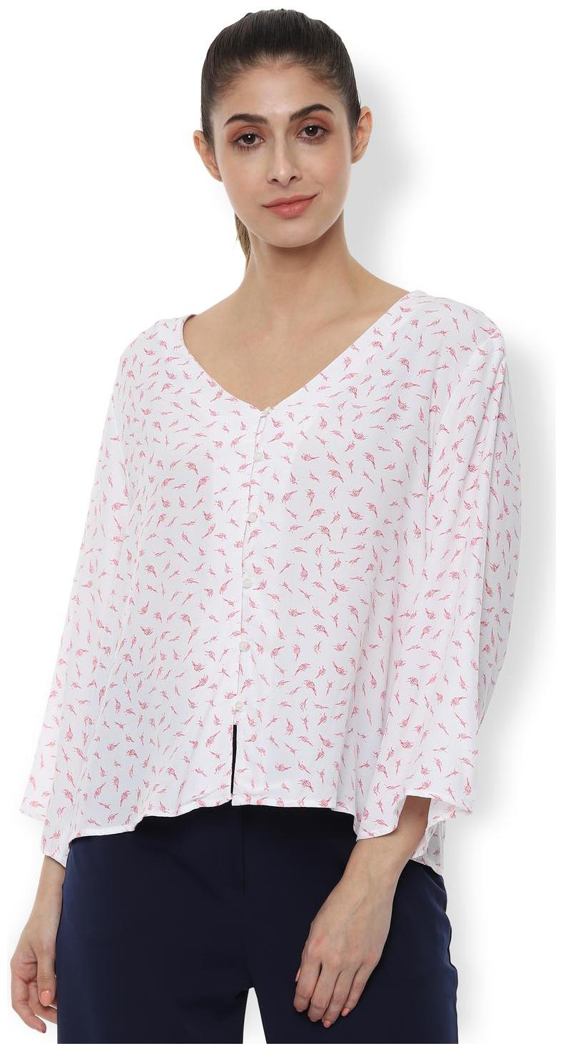 

Van Heusen Women Printed Regular top - White