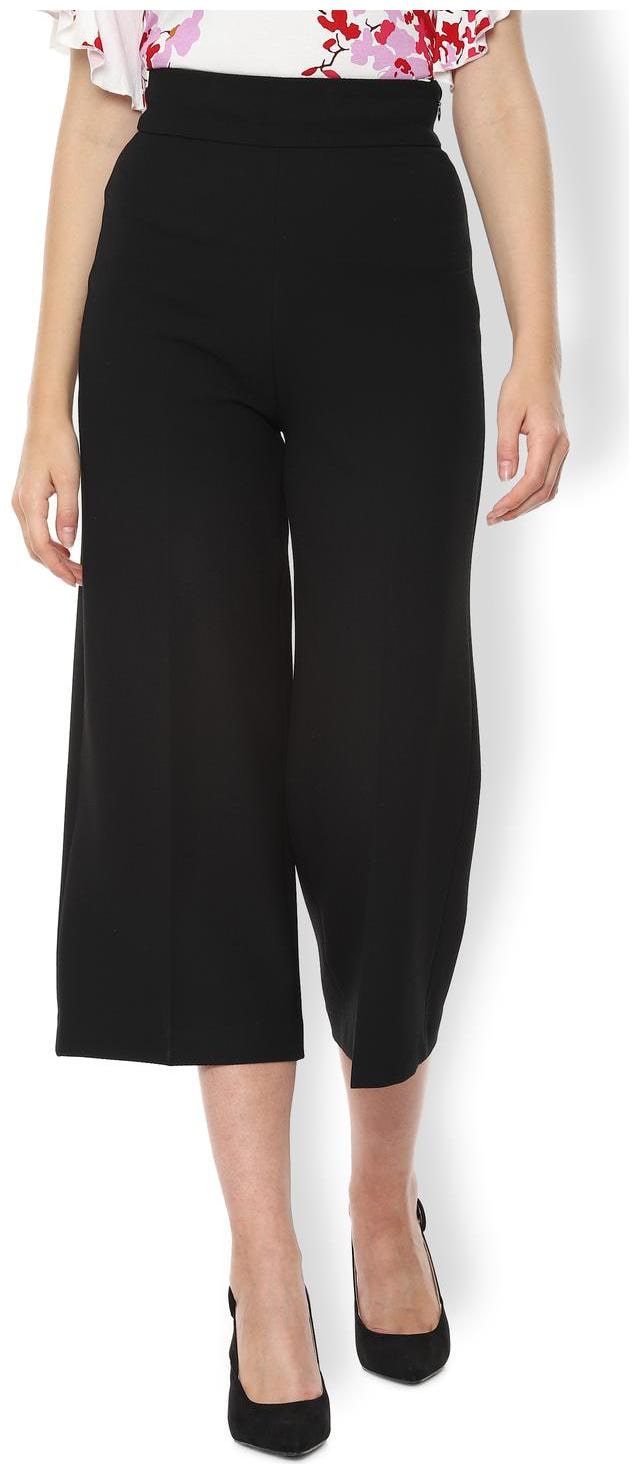 

Van Heusen Women Black Regular fit Regular trousers