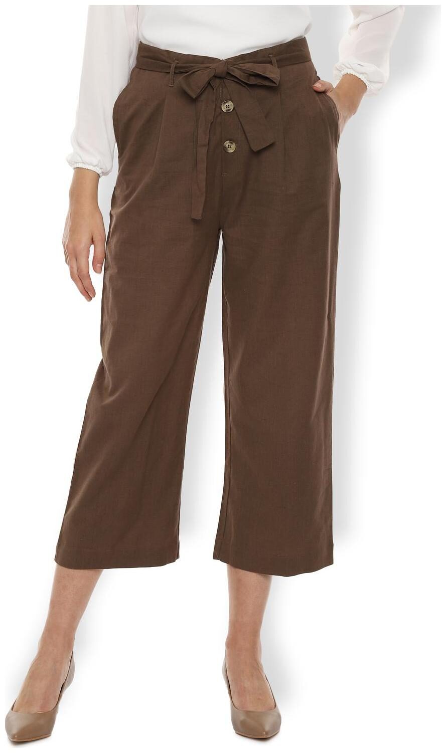 

Van Heusen Women Brown Regular fit Cullotes
