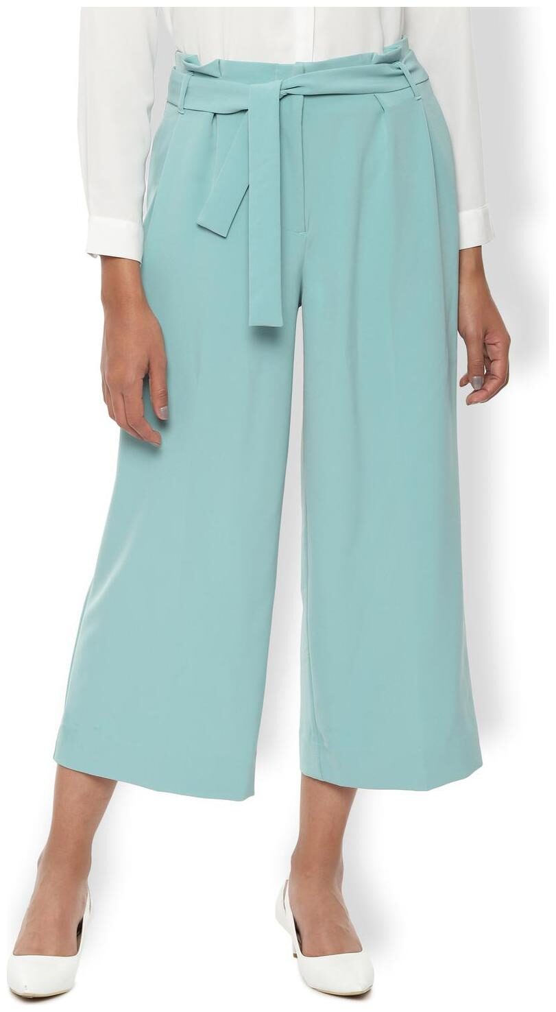 

Van Heusen Women Green Regular fit Regular trousers