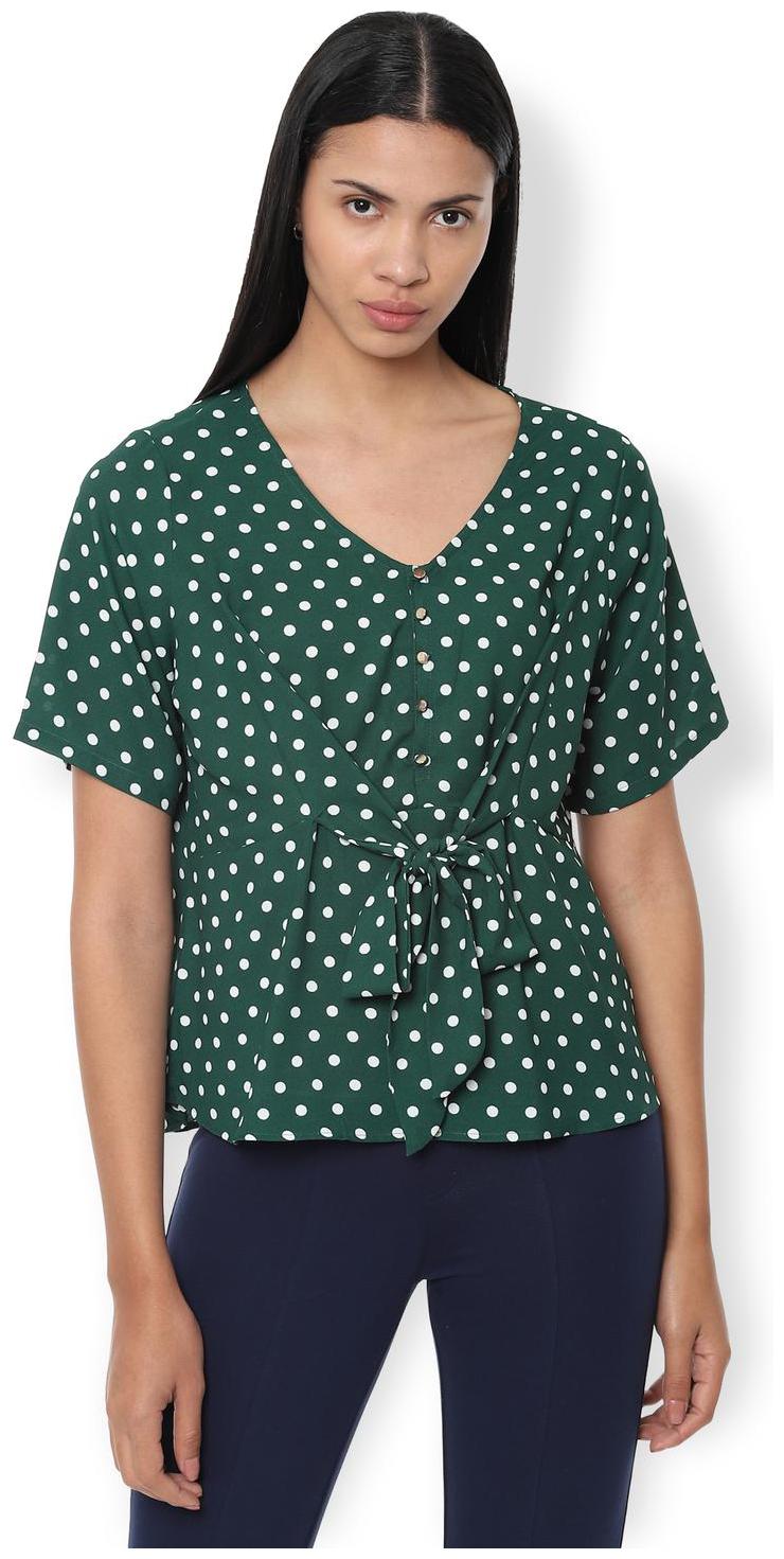 

Van Heusen Women Printed Regular top - Green